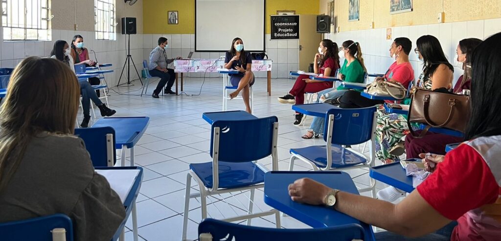 Eleição e posse do cooperado coordenador e palestra sobre Inteligência Emocional no núcleo de Jaguarari/BA.