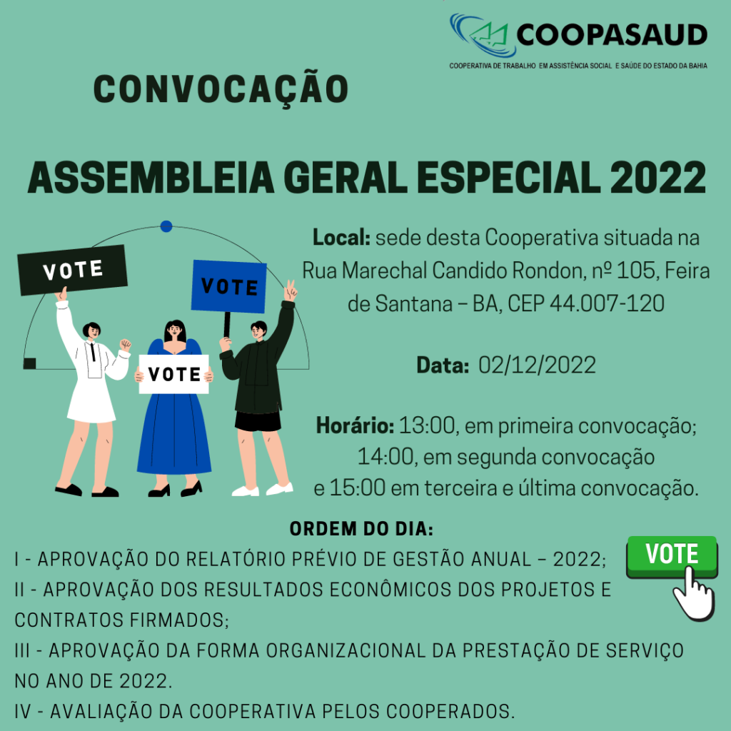 Convocação – Assembleia Geral Especial 2022